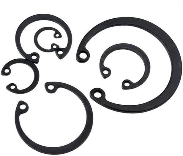 Circlip for Holes C-Clip Stainless Steel 304 Snap Ring Bearing Internal Retaining Ring Tools ￠17, 50 Pcs