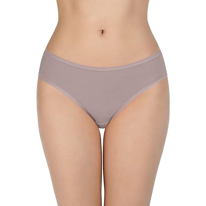 Image of LOURYN KOULYN Solid Low Rise Cotton Bikini Panty Pack(Pack of 3)