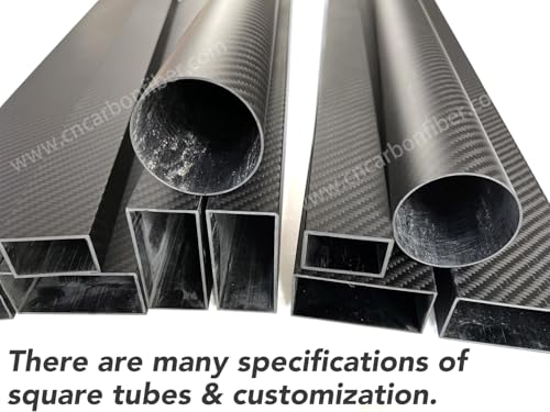 Cncarbonfiber TUBE-SQUARE25*2*420 1Pcs Square Carbon Fiber Tube 25X25X420Mm,2.0Mm Wall Thickness,12/16/20Mm Available,3K Roll Wrapped Twill Matte Finish thumb #3