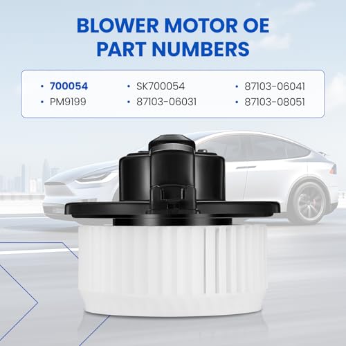 Image of HVAC Blower Motor 76977 Compatible with Cadillac CT6 XT6 Escalade, Compatible with Chevy Tahoe Traverse Acadia Yukon Yukon XL Outlook, 84369132 PM4671 A /C Blower Motor Assembly