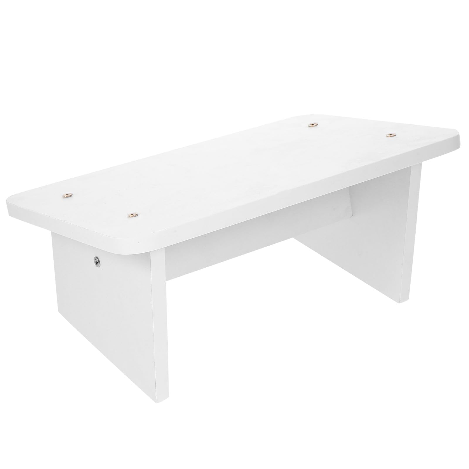 Repose-pieds surélevé bois MERRYHAPY support ergonomique blanc tabouret maison