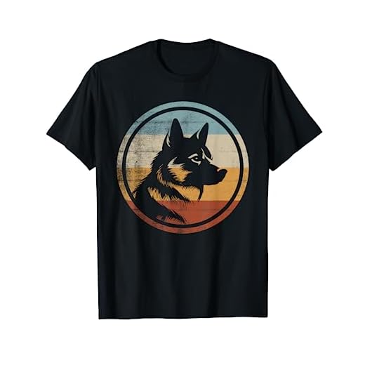 Retro Style Norwegian Buhund Dog T-Shirt