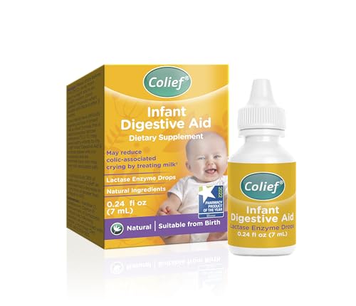Image of Colief Infant Digestive Aid | Gas Drops for Babies | Natural & Safe Infant Gas Relief | Reduces Baby Colic, Tummy Bloating, Fussing & Crying (0.24)
