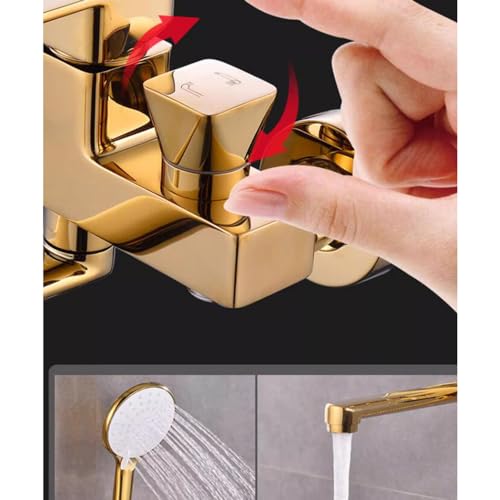 Mitigeur bain douche laiton or mitigeur baignoire avec douchette