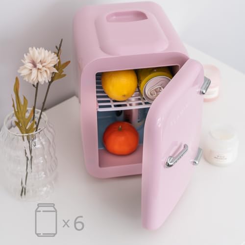 Miniatura 3 de Flamingueo Nevera Pequeña - Mini Nevera 4l, Nevera Cosmeticos, 12v 220v, Mini Neveras Para Habitacion, Nevera Skincare