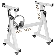 【Adjustable Height & Width】The keyboard stand offers an impressive width adjustment from 56.5 to 90.5cm, ensuring a perfect fit for digital pianos with 54 to 88 keys. And the height can be adjusted from 55 to 87cm. Our piano stand is adjustable, allo...