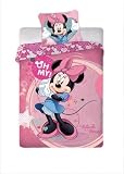 Parure de Couette Minnie Disney - 1 Housse de Couette 140x200 + 1 taie 63x63cm...
