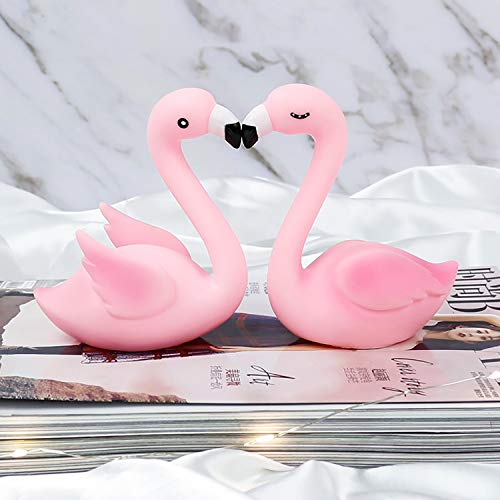 2 Pack Flamingo Cake Topper Pink Flamingo Cake Decorations For Kids Birthday Gifts Baby Showers Decorative Flamingo Themed Party Favor Toys For Bridal Wedding Diy Handmade Craft Home Decor #TOP2
