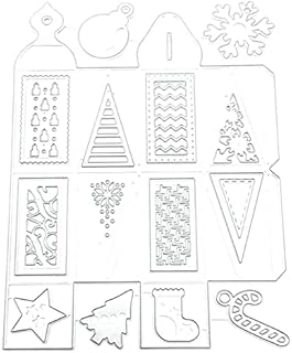 huiouer Christmas Decorative Cutting Dies Embossing Die Cuts Stencils for Greeting Card Making Scrapbooking DIY Album Crafts