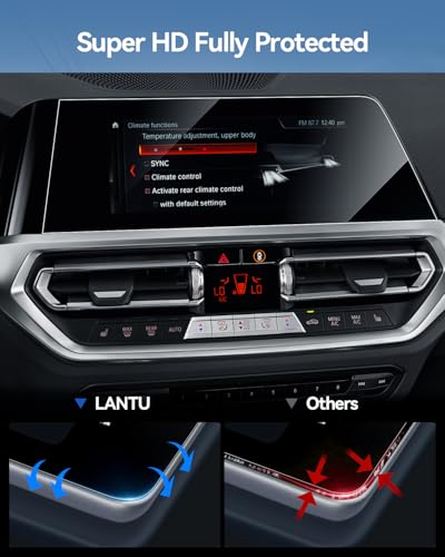 LANTU HD-Serie 9H Schutzfolie 10,25 Zoll für BMW 3 G20 G21 G28 2019-2022 BMW 3er Displayschutzfolie Anti-Kratzen Screen Protector