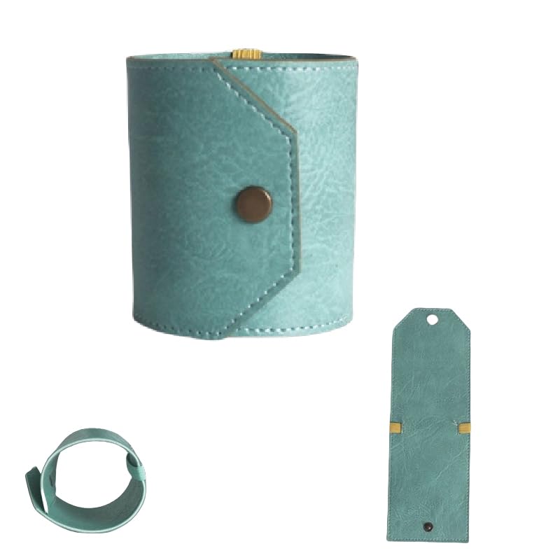 The Cash Wrap Wallet,With Magnetic Clasp Fast Cash Access Money Portable Holder For Cash Vintage Wallet Bag (Blue)