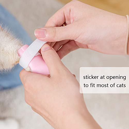 Staright 4pcs Gatos Anti-arranhões Sapatos de pés Botas de Silicone Pet Grooming Arranhador Botas de