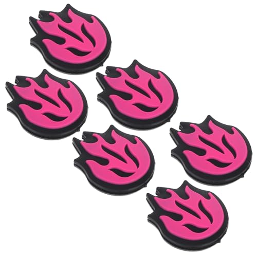 Yardwe 6Pcs Soft Tennis Racket Dampeners Lightweight Vibration Absorbers for All Rackets Easy Installation Durable Accessories for Improved Performance
