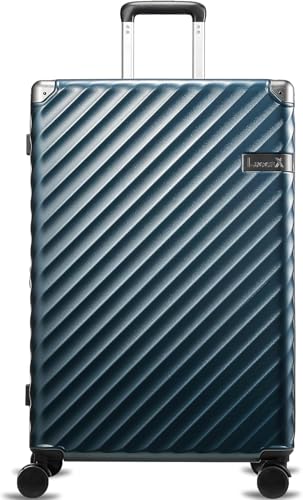 LUGGEX Spinner Wheels Polycarbonate Expandable Suitcase