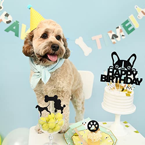 25 Stück Hund Tortendeko Süße Hunde Cake Toppers Hunde Cupcake Topper Dog Theme Birthday Decorations,Geburtstag Kuchen Dekoration für Kinder Baby Hunde Party Dekorationen