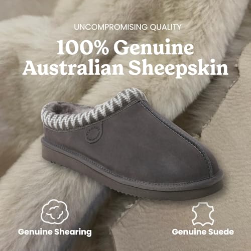 Image of Fireside by Dearfoams Men's Grafton Shearling Indoor /Outdoor Clog