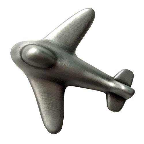 Bouton de tiroir avion gris poignée pour commode enfant - 2