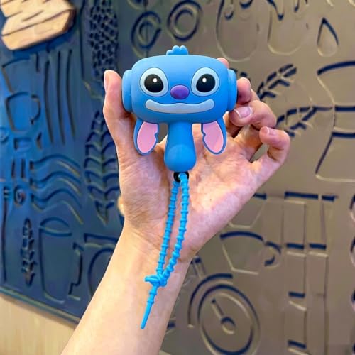 Image of SAJANI Cute Cartoon Hammer Choo Choo Keychain With Sound For Kids, Shake Left Right Musical Beep Hammer Toy, Soft Grip Cartoon Handheld Sensory Keychain For Babies & Toddlers