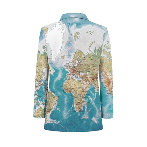 Men's Casual Sport Coat Lightweight One Button Suit Long Sleeve Jackets Novelty Blazer for Wedding Prom Dinner2