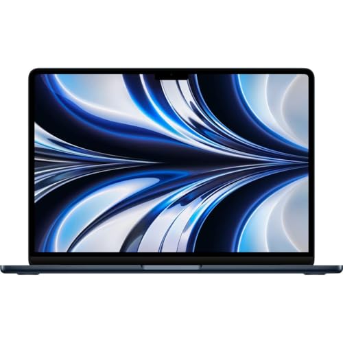 Image of Apple 2022 MacBook Air with Apple M2 Chip (13-inch, 8GB RAM, 256GB SSD Storage) Midnight (Renewed)