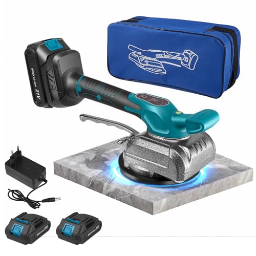 Fliesenrüttler, Akku Fliesen Vibrationsgerät Fliesenvibrator...