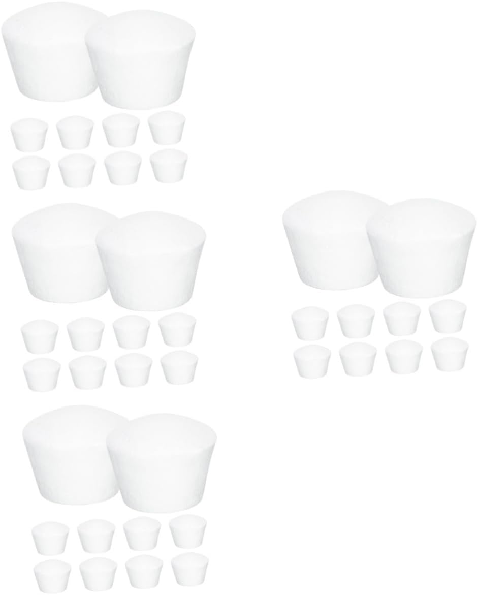 FONDOTIN 50pcs Practice Your Artistry Reusable Foam Cake Models Creative Shaped for DIY Decorations