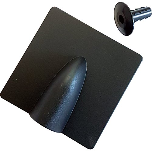 8mm - Black Brick Blast Buster & Bush/Grommet Cable Hole Cover Kit – Indoor & Outdoor Single RG6 Coaxial/Satellite Burst Wall Plate Tidy Cap - CCTV - Loops