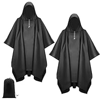 NHTJTHE Lot de 2 imperméables multi-usages avec sac de rangement, poncho de pluie imperméable, unisexe, pour vélo, en plein air, camping, randonnée, pêche, 1, L-XL
