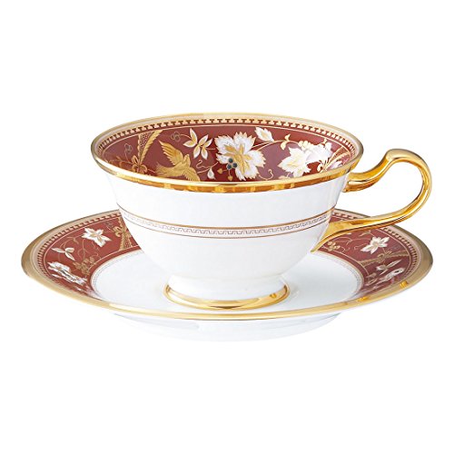 Noritake ノリタケ カップ & ソーサー 220cc サブライム 海老茶 ボーンチャイナ Y59587/4403-2