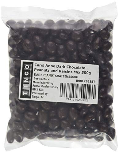 Carol Anne Dark Chocolate Peanuts and Raisins Mix, 0.5 kg, 500-count
