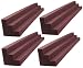 Burgundy XL Column Acoustic Wedge Studio Foam Corner Block Finish Corner Wall in Studios or Home Theater (4 Pack)