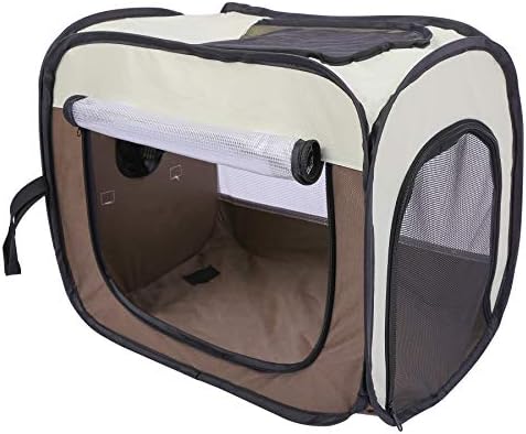 Domaker Pet Drying Box,Portable Pet Dryer Cage Foldable Puppy Hair Drying Box Hands-Free Doggy Grooming Hair Clearing Travel Bags for Dogs Cats Rabbit
