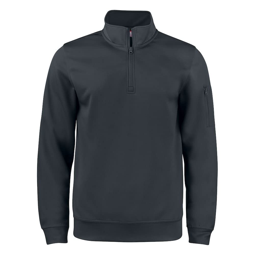 CliQue Unisex Adult Basic Active Quarter Zip Sweatshirt (XXL) (Black)
