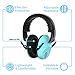 EAREST Protection Ear Muffs, Noise Reduction Safety Ear Muffs Shooting Earmuff NRR 20 dB Ear Defenders for Adults and Kids（blue-green）