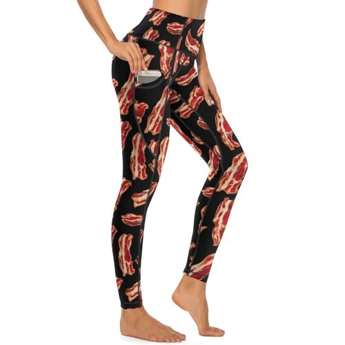 Legging contrôle du ventre Novastar pantalon de yoga anti-glisse avec poches