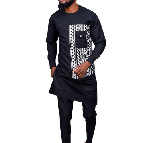 Combinaison de loisirs pour homme style africain pour un look léger et sans effort