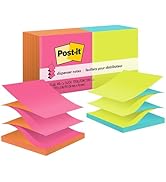 Post-it Pop-up Notes, 3x3 in, 12 Pads, America's #1 Favorite Sticky Notes, Poptimistic, Bright Co...