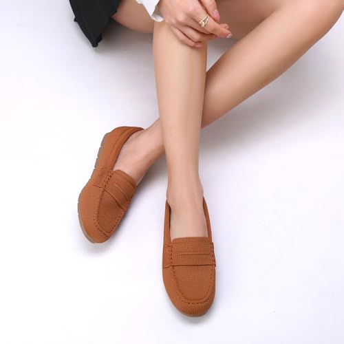Image of Vespiero Loafers for Women Comfortable Slip on Work Flats Shoes Womens Dressy Casual Walking Shoes