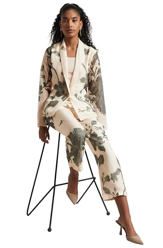 Zaccai Women's 2025 Summer Sleeveless Round Neck Abstract Co-Ords Suits Set3