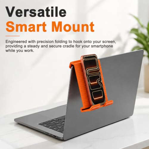 Image of ZORBES Silicone Phone Stand Aluminum Core Foldable Tablet Holder | Multi Angle Adjustable Support for Smartphones Tablets Laptops in Home Office or Travel Use