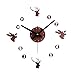 Shuangklei Acrylwanduhr DIY Hirsch Kopf Wandaufkleber Europäischen Retro Holz Uhren