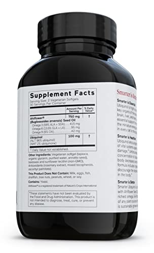 Smarter Gut Health Probiotics - Superior Digestive & Immune Support + Smarter Ubiquinol - Plant-Based Active Coq10 For Heart, Liver, & Brain Health #TOP5