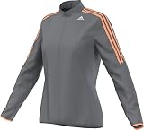 adidas Damen Jacke Response Wind, Vista Grey S15/Flash Orange S15, XS