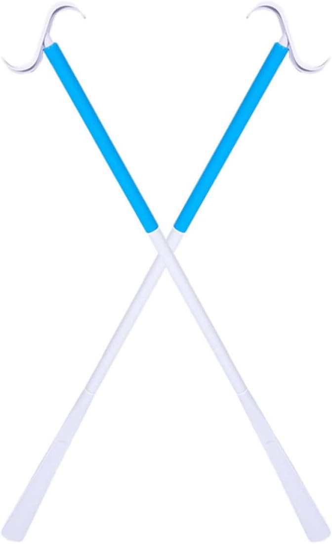 2pcs Long Handled Shoe Horn Dressing Aid for Seniors and Pregnant Women Easy Shoe Wearing Abs Sock Assist Device for Home and Hospital Use Adaptive Support