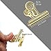 Gold Bull Hinge Paper Clips - Coideal 10 Pack 2 Inch Stainless Steel Large Metal Binder Clips for Pictures Photos, Home Kitchen, Office Supplies (50 mm)