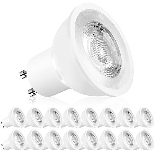 LUXRITE MR16 GU10 LED Bulbs Dimmable, 50W Halogen Equivalent, 3000K Soft White, 500 Lumens, 120V Spotlight LED Bulb GU10, Enclosed Fixture Rated, Perfect for Landscape or Home Lighting (16 Pack) LUXRITE MR16 GU10 LED Bulbs Dimmable, 50W Halogen Equivalent, 3000K Soft White, 500 Lumens, 120V Spotlight LED Bulb GU10, Enclosed Fixture Rated, Perfect for Landscape or Home Lighting (16 Pack)