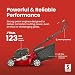 Mountfield HP41 Petrol Lawn Mower, 123cc STIGA Engine, 39cm Cutting Width, Hand Propelled, Polypropylene Rust-Proof Deck, 40L Grass Collector, Adjustable Height 25-70mm