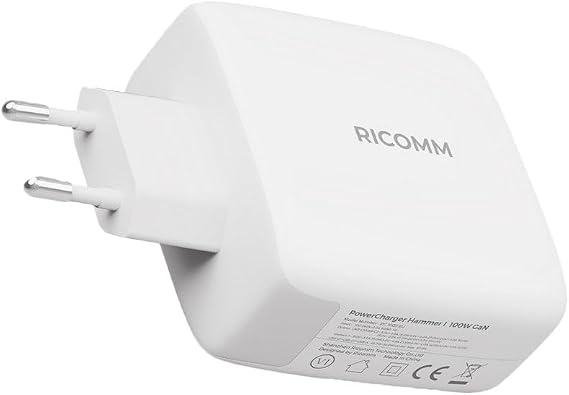 100W GaN 3 Portlu USB-C + USB-A Şarj Aleti QC5.0 PD iPhone, iPad, Samsung, Xiaomi, Notebook, Macbook Uyumlu Hızlı Şarj Cihazı + 100W Type-C Şarj Kablosu 2 Metre
