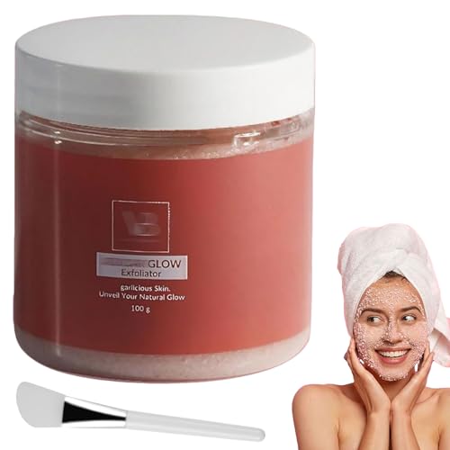 Face Glow Exfoliator - Glow Blanqueador Y Exfoliante Sugar Facial Scrub Organic Face & Body Scrub for Smoother Skin (1PC)