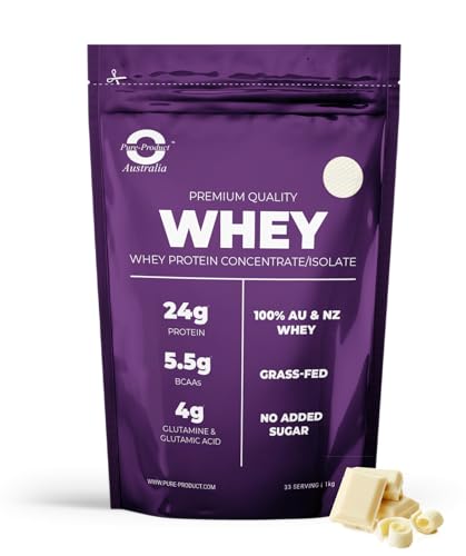 Pure-Product Australia Whey Protein Isolate & Concentrate - Protein Powder White Chocolate 1 kilogram